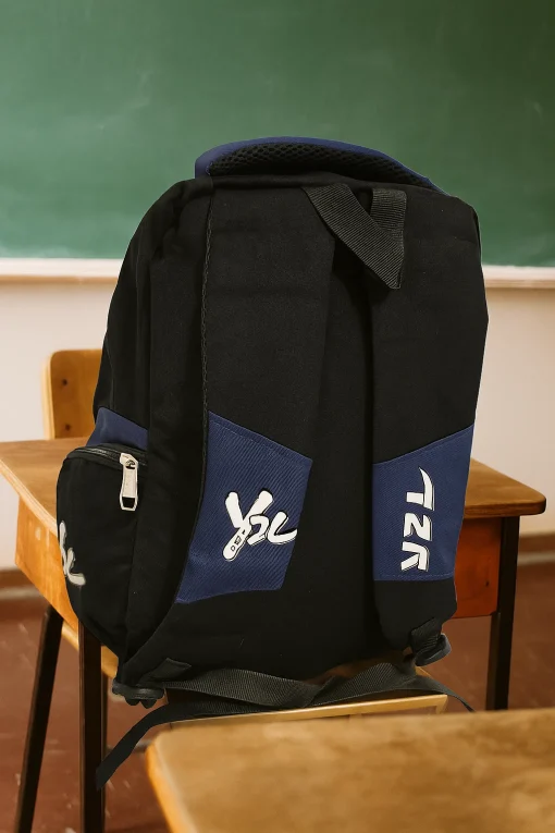 Rucsac sport cu buzunare laterale si fermoare Sport NegruAlbastru - RS01 (4) Rucsac sport cu buzunare laterale si fermoare Sport NegruAlbastru - RS01