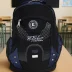 Rucsac sport cu buzunare laterale si fermoare Sport NegruAlbastru - RS01