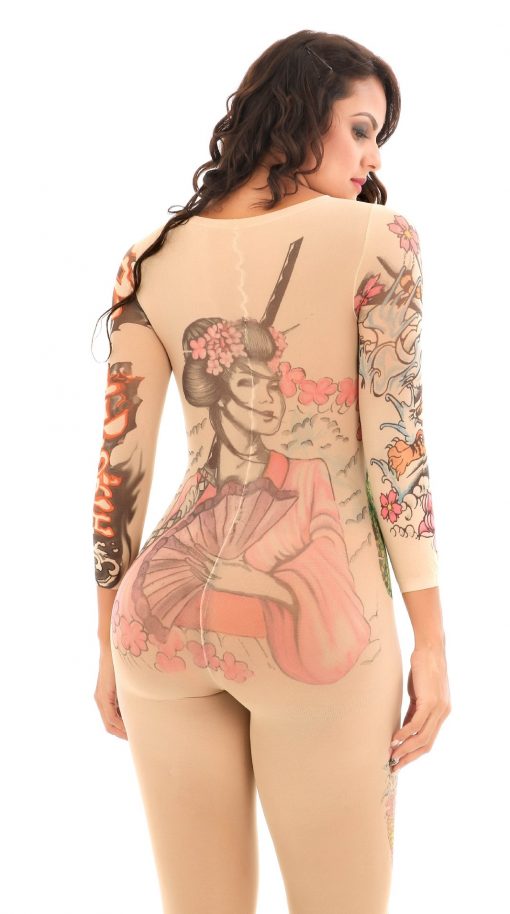 BodyStocking cu model tatuaj Tatoo