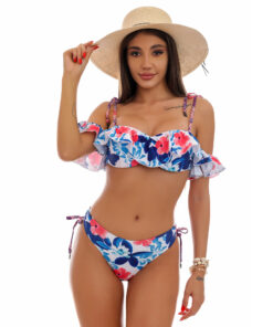 Costum de baie cu push-up si volane Casablanca