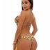 Costum de baie cu slip brazilian si imprimeu flori Jennifer