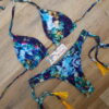 Costum de baie cu slip brazilian si imprimeu Ocean World