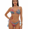 Costum de baie cu slip brazilian si imprimeu Fabiola