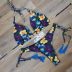 Costum de baie cu slip brazilian si imprimeu floral Colorado Springs