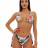 Costum de baie cu slip brazilian si imprimeu floral Marymar