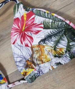 Costum de baie cu slip brazilian si imprimeu floral Marymar