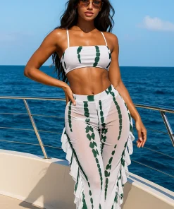 Set 3 pise Costum de baie si pantaloni Detroit‎ AlbVerde