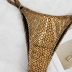 Costum de baie cu slip brazilian reglabil Berlin Gold (1)