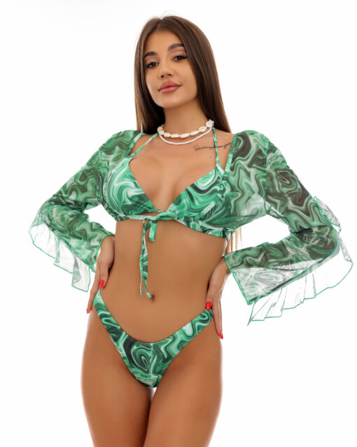 Set 3 piese costum de baie si bluza Cape Verde