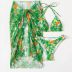 Set 3 pise Dres de baie cu slip brazilian Rio de Janeiro Verde (4)