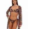 Set 3 piese Costum de baie cu tunica Wild Side