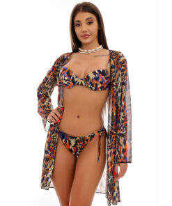 Set 3 piese Costum de baie cu tunica Wild Side