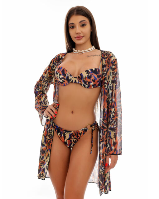 Set 3 piese Costum de baie cu tunica Wild Side