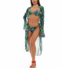 Set Costum de baie si tunica Vacation Mood Verde