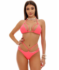 Costum de baie cu slip brazilian Buenos Aires Corai