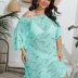 Rochita crosetata de plaja oversize Marimar Albastra