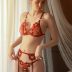 Set dantela cu broderie Bordo-2016B