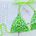 Costum de baie cu slip brazilian Derya Verde
