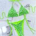 Costum de baie cu slip brazilian Derya Verde