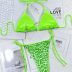 Costum de baie cu slip brazilian Derya Verde