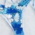 Costum de baie cu slip brazilian si sutien inflorat Thomasita