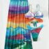 Set 3 piese Costum de baie si fusta Patricia Multicolor