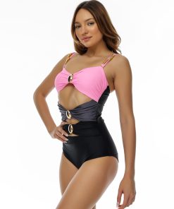 Costum de baie intreg cu slip clasic Seychelles Negru