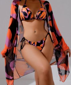 Set 3 piese Costum de baie si tunica Uganda