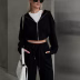 Compleu trening gros 2 piese over size Adele Negru- AD03
