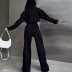 Compleu trening gros 2 piese over size Adele Negru- AD03