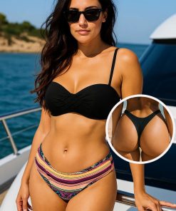 Costum de baie 3 piese cu slip clasic si slip tanga Nigeria
