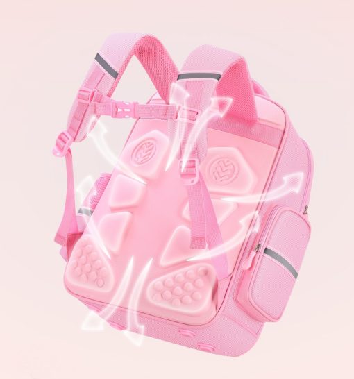 Ghiozdan Scolar Roz, Geanta meditatii Roz, penar 3D, insigne, jucarie plush si Ceas Roz cadou, doua marimi– GS11R. Ghiozdan Scolar Roz, Geanta meditatii Roz, penar 3D, insigne, jucarie plush si Ceas Roz cadou, doua marimi– GS11R